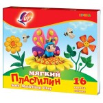 Пластилин Луч Кроха мягкий, 16 цветов (kastd)