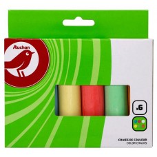 Мелки АШАН Красная птица крупные, 6 цветов (kastd) в магазинах Ашан