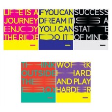 Тетрадь ArtSpace Моноколор 2color quotes в клетку А5, 48 л (kastd) в магазинах Ашан