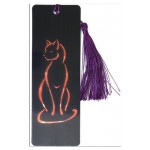 Закладка Неон 3D пластиковая 16х5,5 см, в ассортименте (kastd)