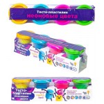 Тесто-пластилин Genio Kids Набор Неоновые цвета, 200 г (kastd)