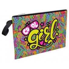 Папка текстильная на молнии ErichKrause Cool Girl, A4 (kastd) в магазинах Ашан
