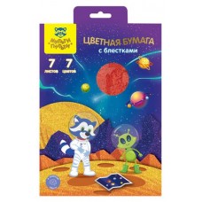 Бумага цветная с блестками Мульти-Пульти А5 7 л, 7 цветов (kastd) в магазинах Ашан