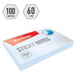 Самоклеящийся блок Berlingo Standard 76x51мм голубой, 100 л (kastd)