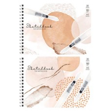 Скетчбук-блокнот для акварели ArtSpace Soft color А5 на гребне, 20 л в магазинах Ашан
