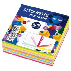 Стикеры Centrum цветные 75x75 мм, 225 л (kastd) в магазинах Ашан