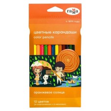 Карандаши цветные Гамма Оранжевое солнце, 12 цветов (kastd) в магазинах Ашан