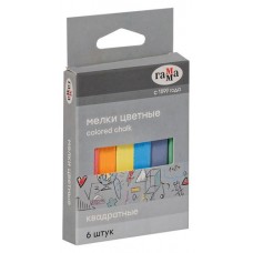 Мелки школьные Гамма цветные, 6 шт (kastd) в магазинах Ашан