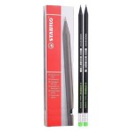 Карандаш чернографитный Stabilo Neon HB, 3 шт (kastd)