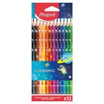 Карандаши цветные Maped Cosmic, 12 цветов (kastd) Карандаши цветные Maped Cosmic, 12 цветов (kastd)