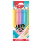 Карандаши цветные Maped Pastel, 12 цветов (kastd) Карандаши цветные Maped Pastel, 12 цветов (kastd)