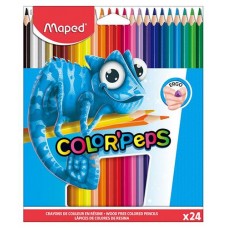 Карандаши цветные Maped Pulse пластиковые, 24 цвета (kastd) в магазинах Ашан