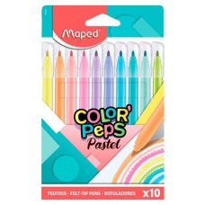 Фломастеры Maped Pastel, 10 цветов (kastd) в магазинах Ашан