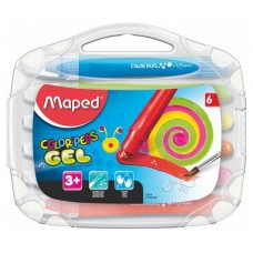 Мелки цветные Maped гелевые, 6 цветов (kastd) в магазинах Ашан