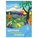 Бумага цветная Апплика тонированная А4, 12 л (kastd)