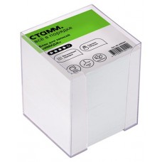 Блок для записей Стамм Имидж пластиковый бокс белый (kastd) в магазинах Ашан