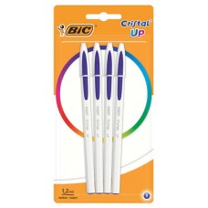 Ручка шариковая BIC Cristal Up синяя, 4 шт (kastd) в магазинах Ашан