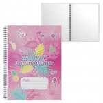 Папка-портфолио пластиковая ErichKrause Rose Flamingo c 40 карманами A4, 1 шт (kastd)