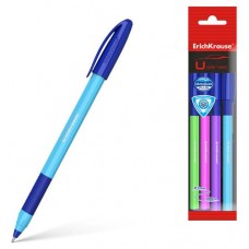 Ручка шариковая ErichKrause U-109 Neon Stick&Grip 1.0 синяя, 4 шт (kastd) в магазинах Ашан