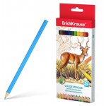 Карандаши цветные ErichKrause трехгранные, 24 цвета (kastd)