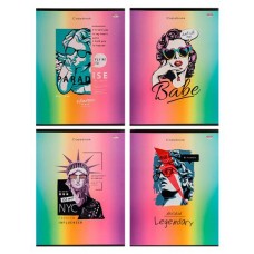 Тетрадь Проф-Пресс Поп-арт клетка, 96 листов (kastd) в магазинах Ашан