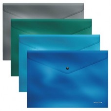 Папка-конверт на кнопке ErichKrause Metal, А4 (kastd) в магазинах Ашан