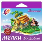 Мелки восковые Луч Фантазия на масляной основе, 12 цветов (kastd)