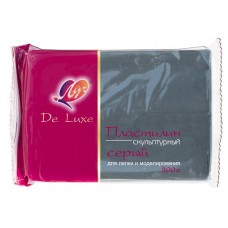 Пластилин скульптурный Луч Люкс серый, 300 г (kastd) в магазинах Ашан