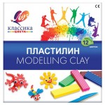 Пластилин Луч Классика со стеком, 12 цветов (kastd)