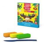 Пластилин мягкий ArtBerry с Алоэ Вера со стеком, 12 цветов (kastd)