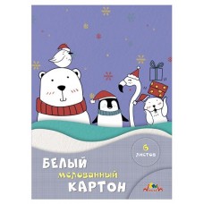 Картон мелованный белый АппликА А4, 6 л (kastd) в магазинах Ашан