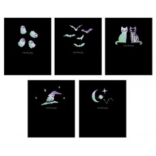 Тетрадь Listoff Черная с рисунком А5 клетка, 48 л (kastd) в магазинах Ашан