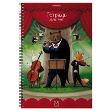 Тетрадь для нот ErichKrause на спирали А4, 24 л (kastd) в магазинах Ашан