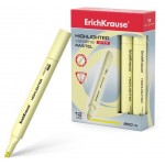 Текстовыделитель ErichKrause Visioline V-17 Pastel желтый, 1 шт (kastd)