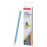 Карандаши цветные ErichKrause Basic, 6 цветов (kastd) Карандаши цветные ErichKrause Basic, 6 цветов (kastd)