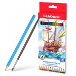 Карандаши цветные ErichKrause акварельные шестигранные, 12 цветов (kastd) Карандаши цветные ErichKrause акварельные шестигранные, 12 цветов (kastd)