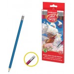 Карандаши цветные ErichKrause стираемые с ластиком, 12 цветов (kastd) Карандаши цветные ErichKrause стираемые с ластиком, 12 цветов (kastd)