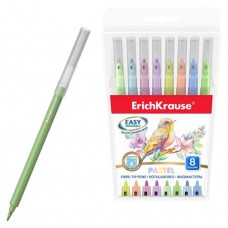 Фломастеры ErichKrause Pastel Easy Washable, 8 цветов (kastd) в магазинах Ашан