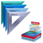 Угольник ErichKrause Ice Metallic пластиковый 45°, 9 см (kastd)