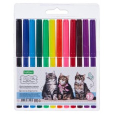 Фломастеры Хатбер ECO, 12 цветов (kastd) в магазинах Ашан