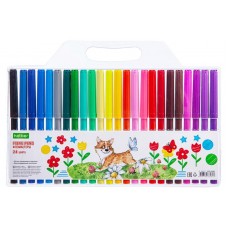 Фломастеры Хатбер ECO, 24 цвета (kastd) в магазинах Ашан