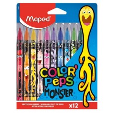 Фломастеры Maped Color Peps Monster, 12 шт (kastd) в магазинах Ашан