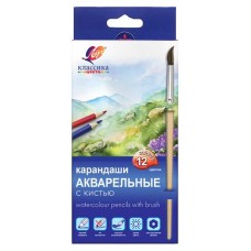 Карандаши цветные Луч Классика акварельные с кистью, 12 цветов (kastd) в магазинах Ашан