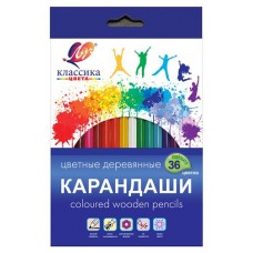 Карандаши цветные Луч Классика, 36 цветов (kastd) в магазинах Ашан