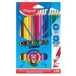 Карандаши цветные Maped Color Peps Strong, 18 цветов (kastd) Карандаши цветные Maped Color Peps Strong, 18 цветов (kastd)