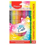 Карандаши цветные Maped Mini Cute, 18 цветов (kastd) Карандаши цветные Maped Mini Cute, 18 цветов (kastd)