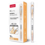 Текстовыделитель двусторонний Хатбер оранжевый 1-5 мм, 1 шт (kastd)