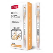 Текстовыделитель двусторонний Хатбер оранжевый 1-5 мм, 1 шт (kastd) в магазинах Ашан