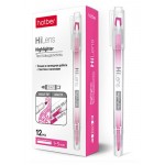 Текстовыделитель двусторонний Хатбер розовый 1-5 мм, 1 шт (kastd)