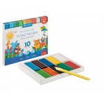 Пластилин Глобус Классический со стеком, 10 цветов (kastd)